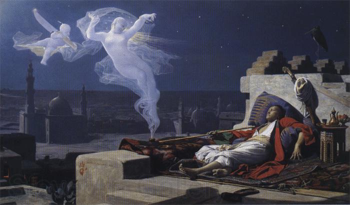 Jean Lecomte Du Nouy The Dream of Khosru. France oil painting art